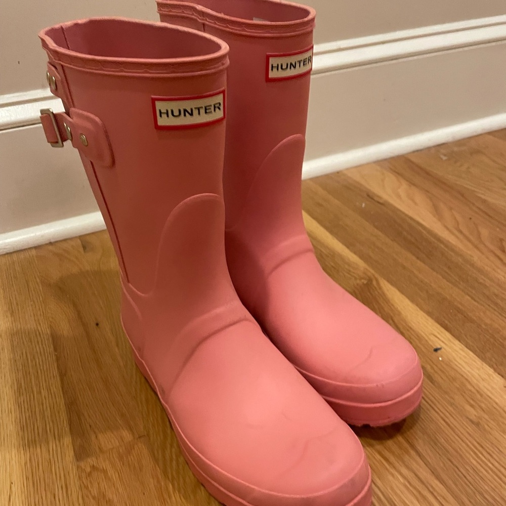 Pink Hunter rain boots
